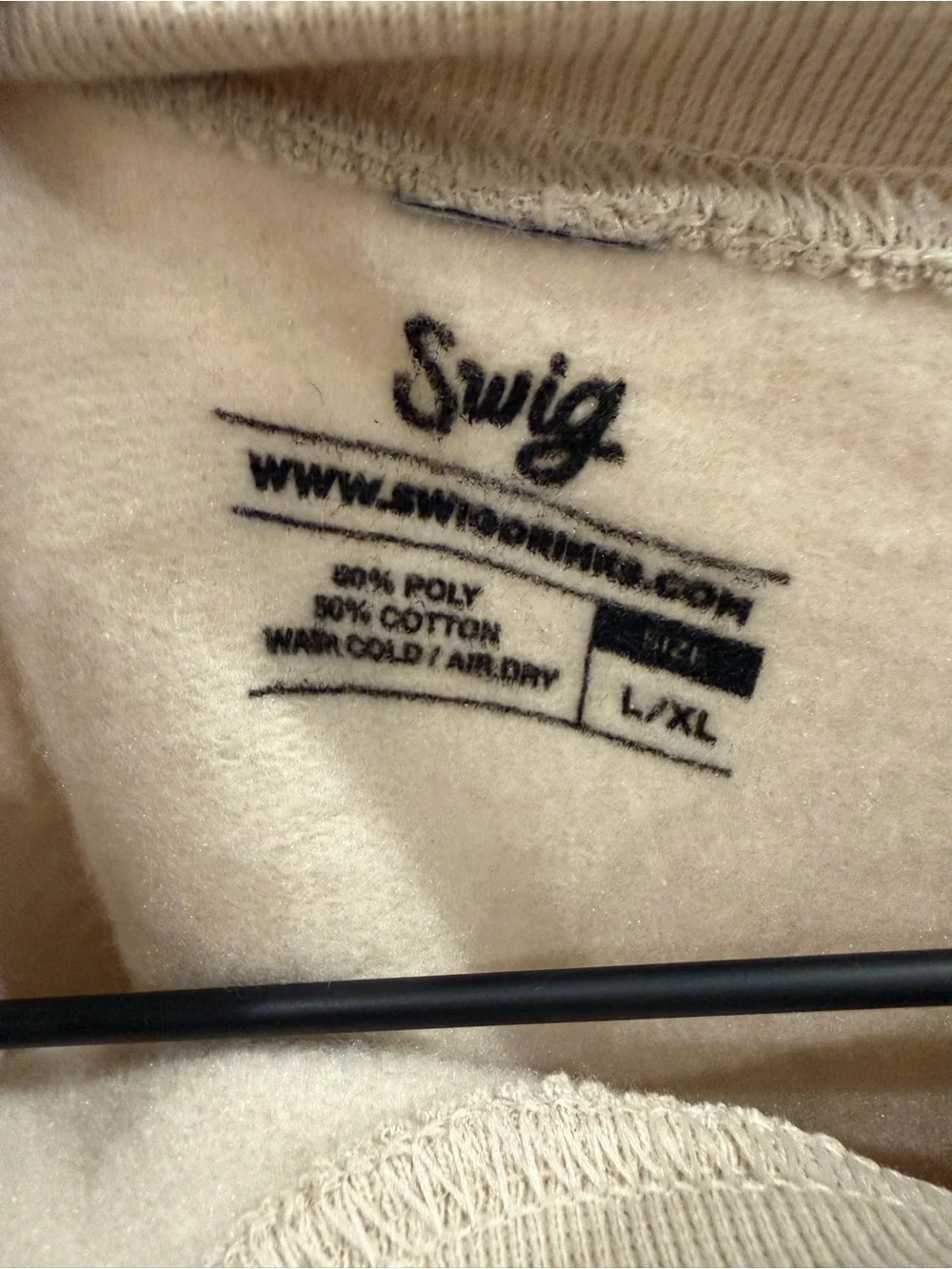 Beige Sweatshirt with Yellow Cartoon Donut Character